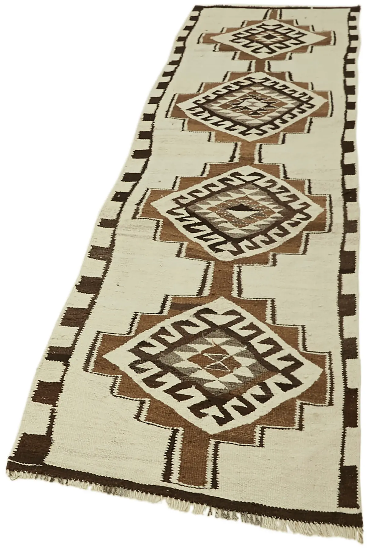 Herki Eskitme Multi Pamuk Üzerine Yün El Dokuma Kilim-090x310 - Görsel 3