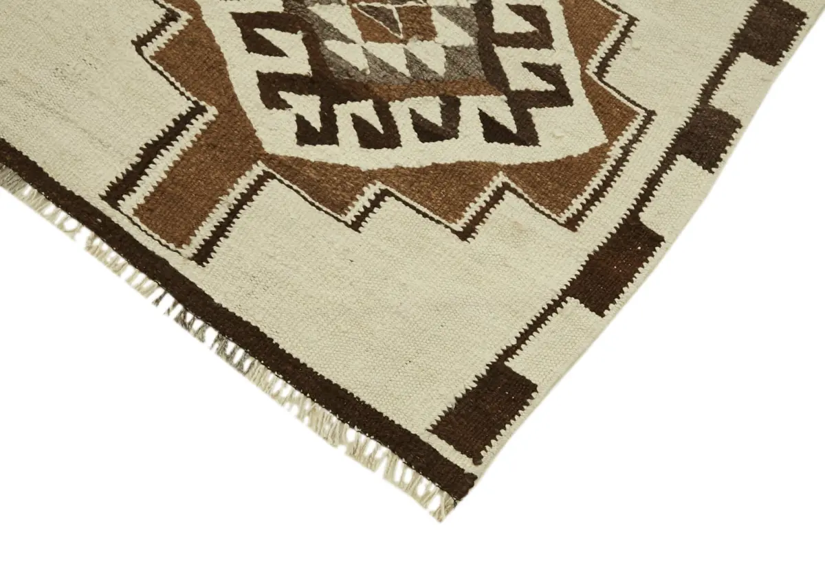 Herki Eskitme Multi Pamuk Üzerine Yün El Dokuma Kilim-090x310 - Görsel 4