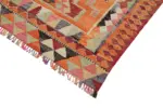 Herki Eskitme Multi Pamuk Üzerine Yün El Dokuma Kilim-092x286 - Görsel 4