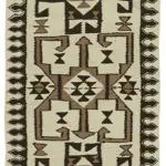 Herki Eskitme Multi Pamuk Üzerine Yün El Dokuma Kilim-092x325