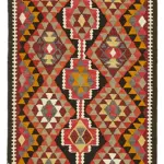 Herki Eskitme Multi Pamuk Üzerine Yün El Dokuma Kilim-083x363