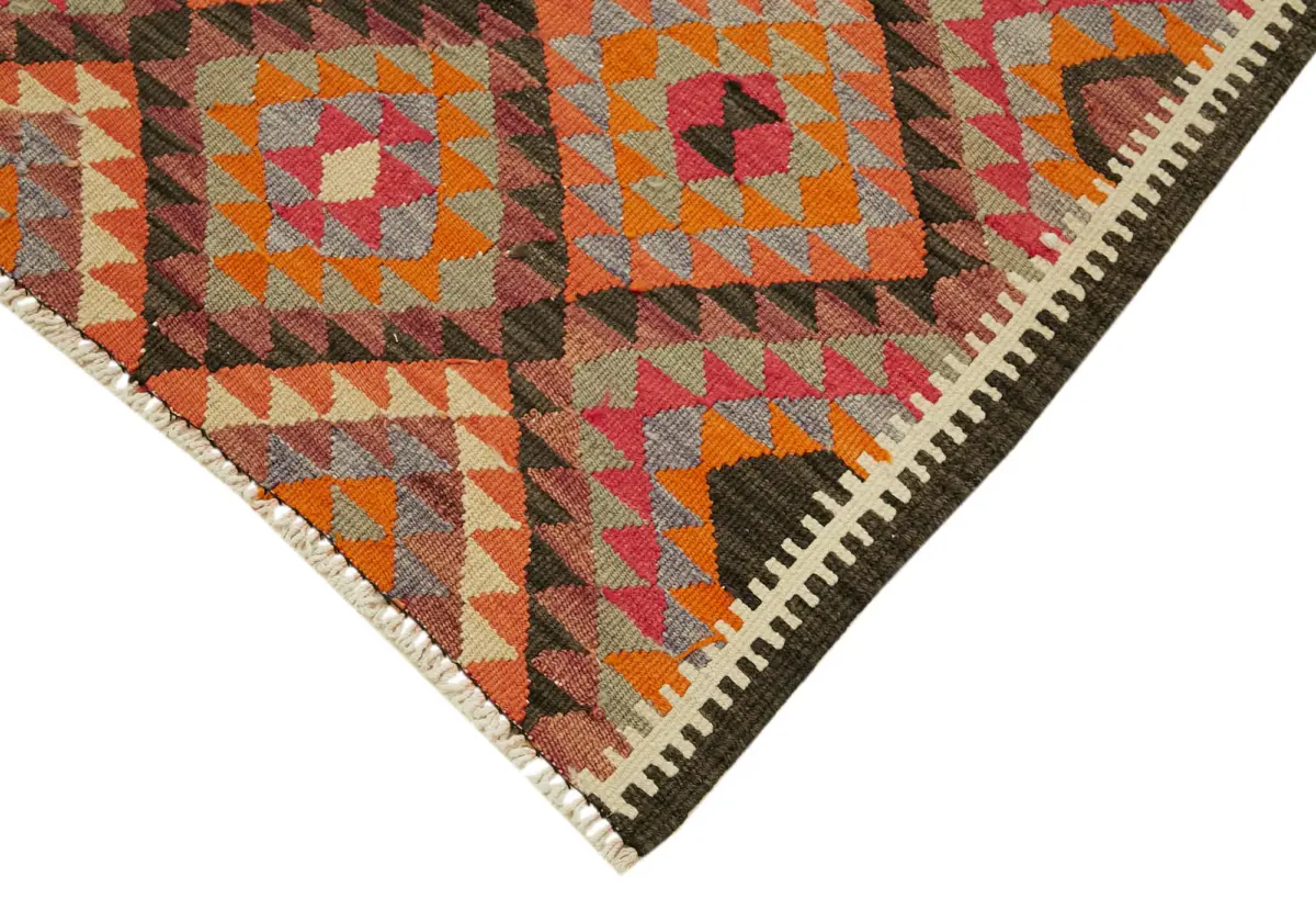 Herki Eskitme Multi Pamuk Üzerine Yün El Dokuma Kilim-090x307 - Görsel 4