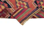 Herki Eskitme Multi Pamuk Üzerine Yün El Dokuma Kilim-100x270 - Görsel 6