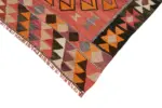 Herki Eskitme Multi Pamuk Üzerine Yün El Dokuma Kilim-100x345 - Görsel 4