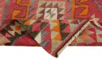Herki Eskitme Multi Pamuk Üzerine Yün El Dokuma Kilim-100x345 - Görsel 6