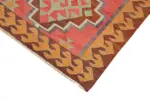 Herki Eskitme Multi Pamuk Üzerine Yün El Dokuma Kilim-098x326 - Görsel 4