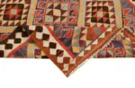 Herki Eskitme Multi Pamuk Üzerine Yün El Dokuma Kilim-111x350 - Görsel 6