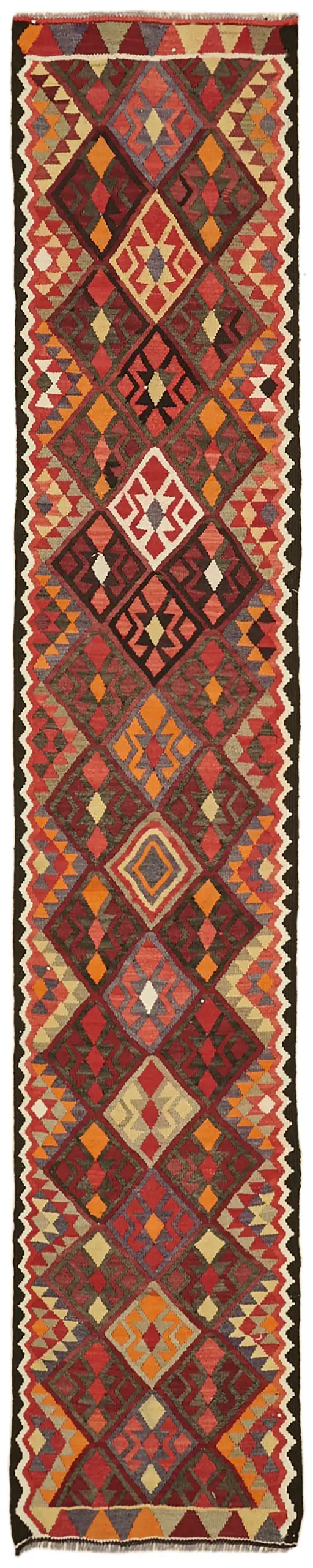 Herki Eskitme Multi Pamuk Üzerine Yün El Dokuma Kilim-080x400 - Görsel 1