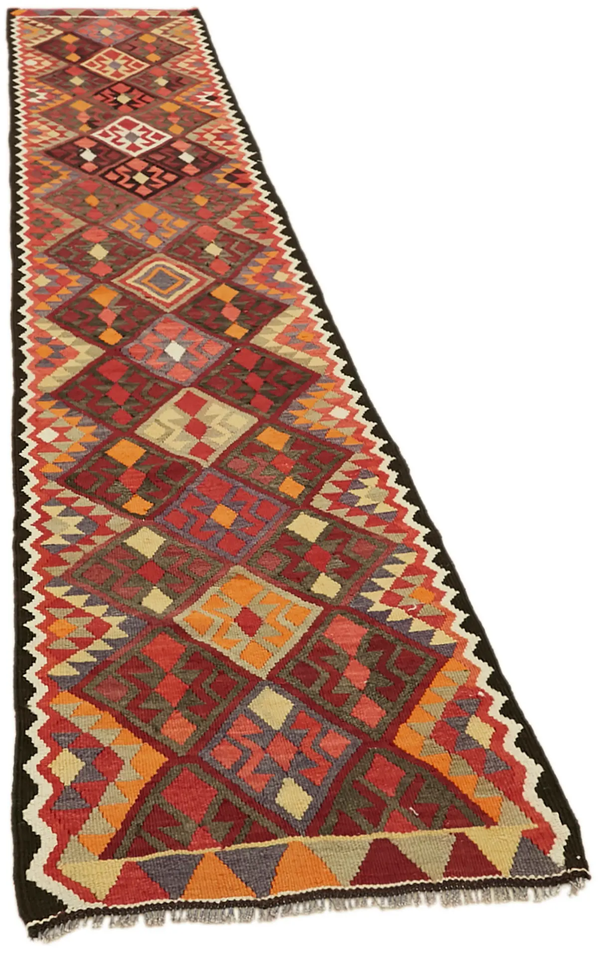 Herki Eskitme Multi Pamuk Üzerine Yün El Dokuma Kilim-080x400 - Görsel 2