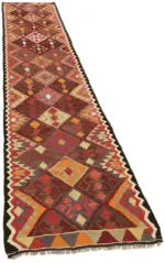 Herki Eskitme Multi Pamuk Üzerine Yün El Dokuma Kilim-080x400 - Görsel 2