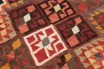 Herki Eskitme Multi Pamuk Üzerine Yün El Dokuma Kilim-080x400 - Görsel 5