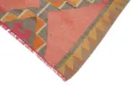 Herki Eskitme Multi Pamuk Üzerine Yün El Dokuma Kilim-102x322 - Görsel 4