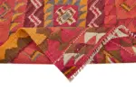 Herki Eskitme Multi Pamuk Üzerine Yün El Dokuma Kilim-093x343 - Görsel 6