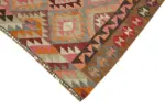 Herki Eskitme Multi Pamuk Üzerine Yün El Dokuma Kilim-103x316 - Görsel 4