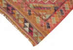 Herki Eskitme Multi Pamuk Üzerine Yün El Dokuma Kilim-097x317 - Görsel 4
