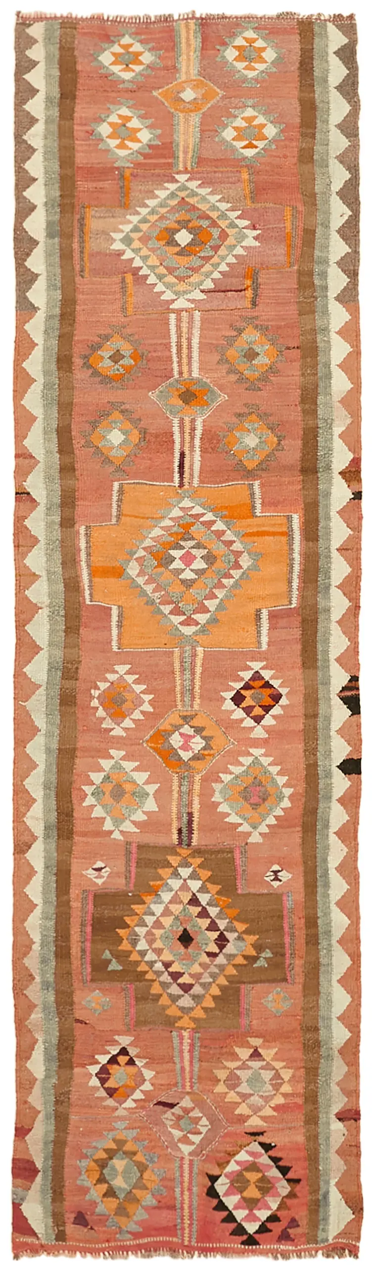 Herki Eskitme Multi Pamuk Üzerine Yün El Dokuma Kilim-090x313 - Görsel 1