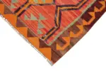 Herki Eskitme Multi Pamuk Üzerine Yün El Dokuma Kilim-095x326 - Görsel 4