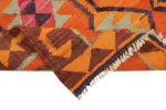 Herki Eskitme Multi Pamuk Üzerine Yün El Dokuma Kilim-095x326 - Görsel 6