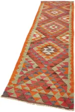 Herki Eskitme Multi Pamuk Üzerine Yün El Dokuma Kilim-086x326 - Görsel 3