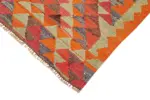 Herki Eskitme Multi Pamuk Üzerine Yün El Dokuma Kilim-086x326 - Görsel 4