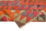 Herki Eskitme Multi Pamuk Üzerine Yün El Dokuma Kilim-086x326 - Görsel 6