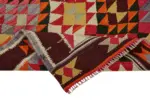 Herki Eskitme Multi Pamuk Üzerine Yün El Dokuma Kilim-102x320 - Görsel 6