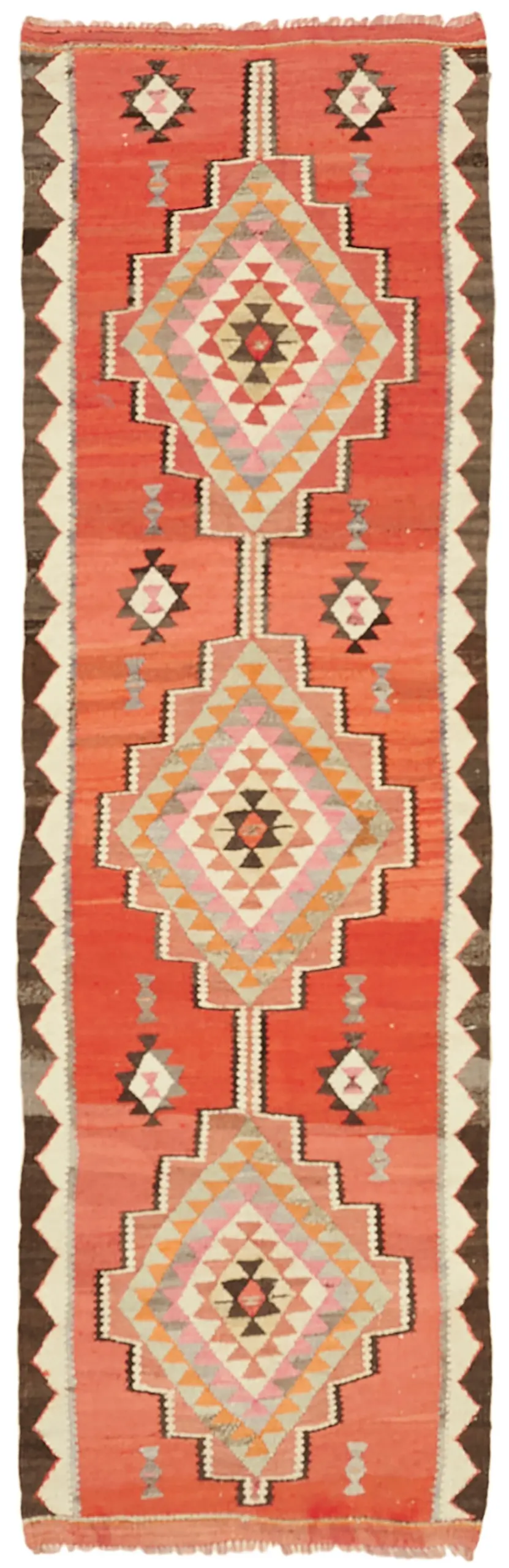 Herki Eskitme Multi Pamuk Üzerine Yün El Dokuma Kilim-088x277 - Görsel 1
