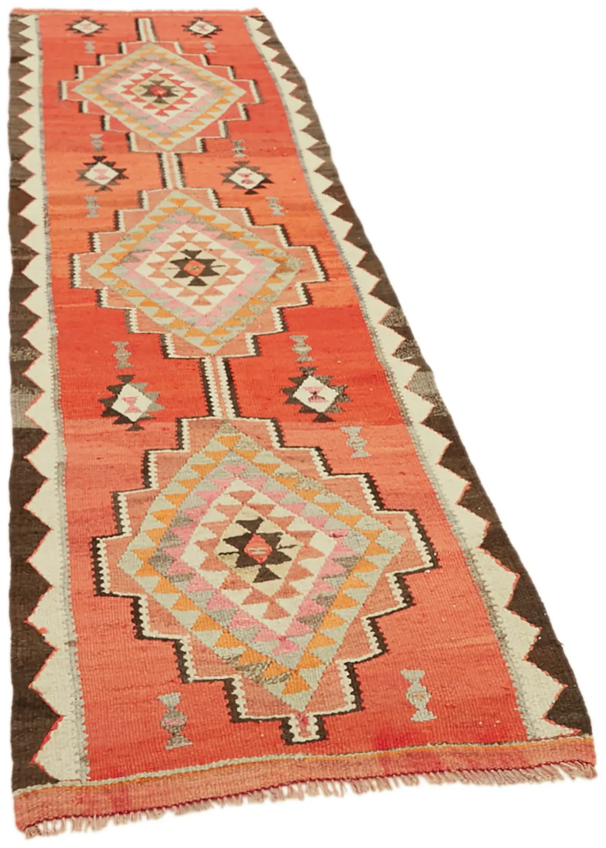 Herki Eskitme Multi Pamuk Üzerine Yün El Dokuma Kilim-088x277 - Görsel 2