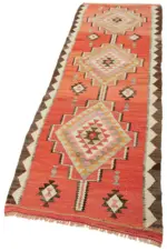 Herki Eskitme Multi Pamuk Üzerine Yün El Dokuma Kilim-088x277 - Görsel 3