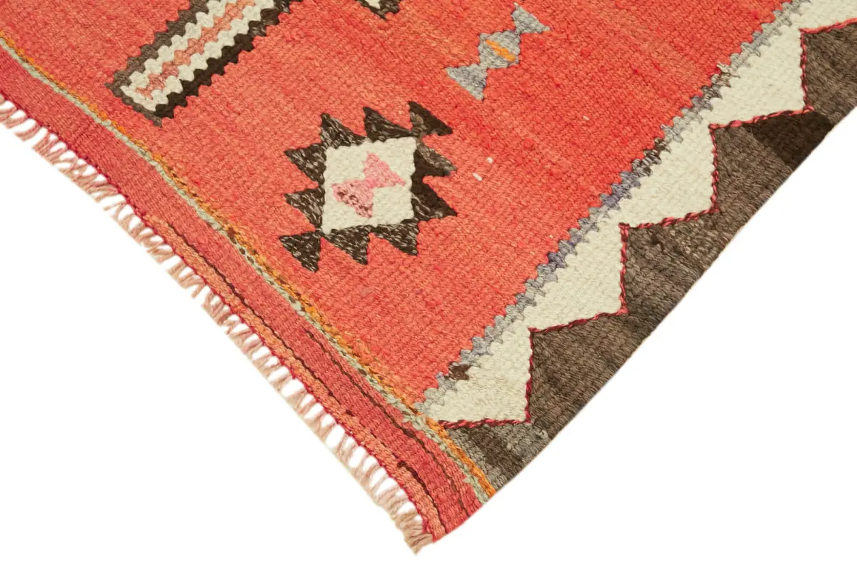 Herki Eskitme Multi Pamuk Üzerine Yün El Dokuma Kilim-088x277 - Görsel 4