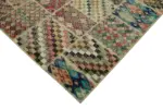 Patchwork Multi Pamuk Üzerine Yün El Dokuma Kilim-252x300 - Görsel 4