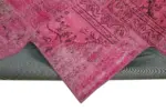 Patchwork Pembe Pamuk Üzerine Yün El Dokuma Kilim-250x300 - Görsel 6