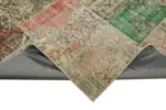 Patchwork Bej Pamuk Üzerine Yün El Dokuma Kilim-251x300 - Görsel 6
