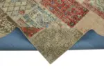 Patchwork Bej Pamuk Üzerine Yün El Dokuma Kilim-250x300 - Görsel 6