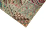 Patchwork Bej Pamuk Üzerine Yün El Dokuma Kilim-250x350 - Görsel 4