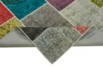 Patchwork Multi Pamuk Üzerine Yün El Dokuma Kilim-250x352 - Görsel 6