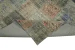 Patchwork Gri Pamuk Üzerine Yün El Dokuma Kilim-260x353 - Görsel 6