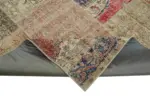 Patchwork Bej Pamuk Üzerine Yün El Dokuma Kilim-250x350 - Görsel 6