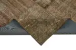 Patchwork Kahverengi Pamuk Üzerine Yün El Dokuma Kilim-250x350 - Görsel 6