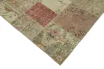 Patchwork Bej Pamuk Üzerine Yün El Dokuma Kilim-250x350 - Görsel 4