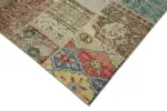 Patchwork Bej Pamuk Üzerine Yün El Dokuma Kilim-250x350 - Görsel 4