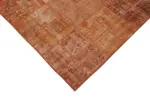Patchwork Turuncu Pamuk Üzerine Yün El Dokuma Kilim-255x344 - Görsel 4