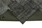 Patchwork Siyah Pamuk Üzerine Yün El Dokuma Kilim-250x350 - Görsel 6