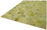 Patchwork Sarı Pamuk Üzerine Yün El Dokuma Kilim-255x343 - Görsel 3