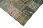 Patchwork Gri Pamuk Üzerine Yün El Dokuma Kilim-248x340 - Görsel 4
