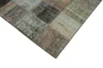 Patchwork Gri Pamuk Üzerine Yün El Dokuma Kilim-251x340 - Görsel 4
