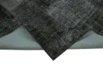 Patchwork Siyah Pamuk Üzerine Yün El Dokuma Kilim-250x350 - Görsel 6