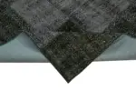 Patchwork Siyah Pamuk Üzerine Yün El Dokuma Kilim-250x350 - Görsel 6