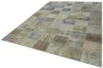 Patchwork Gri Pamuk Üzerine Yün El Dokuma Kilim-251x340 - Görsel 3