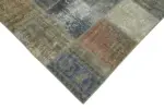 Patchwork Gri Pamuk Üzerine Yün El Dokuma Kilim-250x340 - Görsel 4